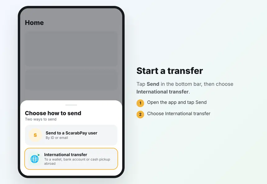 Choose how to send